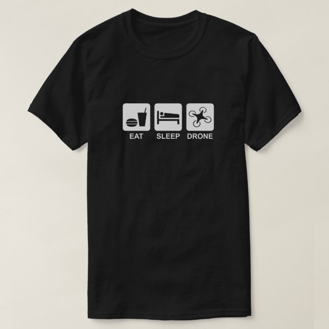 Essen Sie Schlaf-Drohne-T - Shirt (Design vorne)