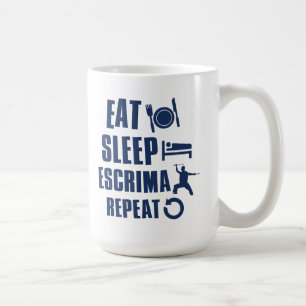 Essen Sie Schlaf escrima Tasse