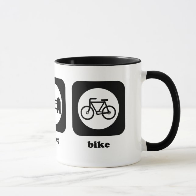 Essen Sie. Schlaf. Fahrrad. Tasse (Rechts)