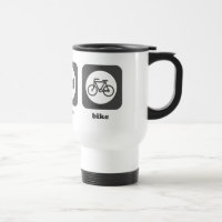 Essen Sie. Schlaf. Fahrrad. Tasse