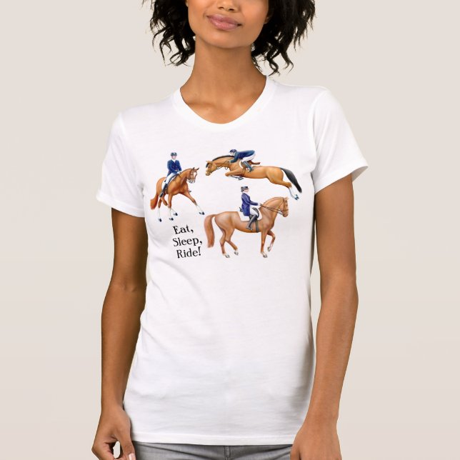 Essen Sie Schlaf-Fahrreiter-T - Shirt (Vorderseite)