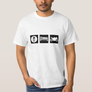 Essen Sie Schlaf-Fahrt T-Shirt