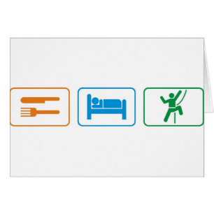 essen Sie Schlaf - Felsenaufstieg