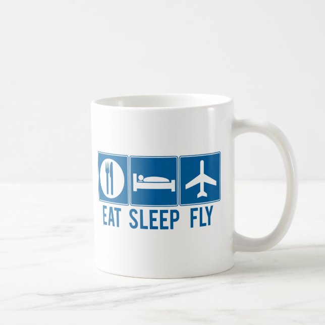Essen Sie Schlaf-Fliege Tasse (Rechts)