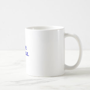Essen Sie Schlaf-Gedränge Tasse