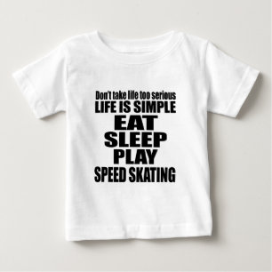 ESSEN SIE SCHLAF-GESCHWINDIGKEITS-SKATEN BABY T-SHIRT