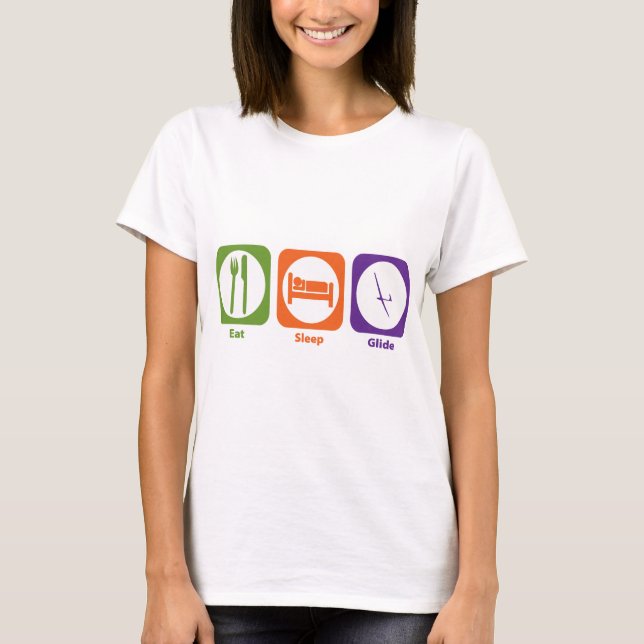 Essen Sie Schlaf-Gleiten T-Shirt (Vorderseite)