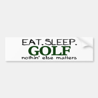 Essen Sie Schlaf-Golf Autoaufkleber