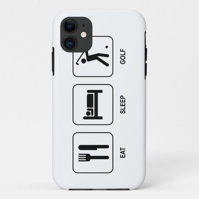 Essen Sie Schlaf-Golf Case-Mate iPhone Hülle (Rückseite)