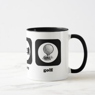 Essen Sie. Schlaf. Golf. Tasse