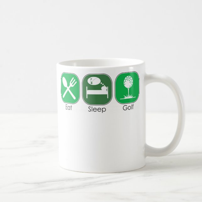 Essen Sie Schlaf-Golf Tasse (Rechts)