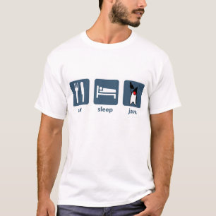 Essen Sie Schlaf Java T-Shirt