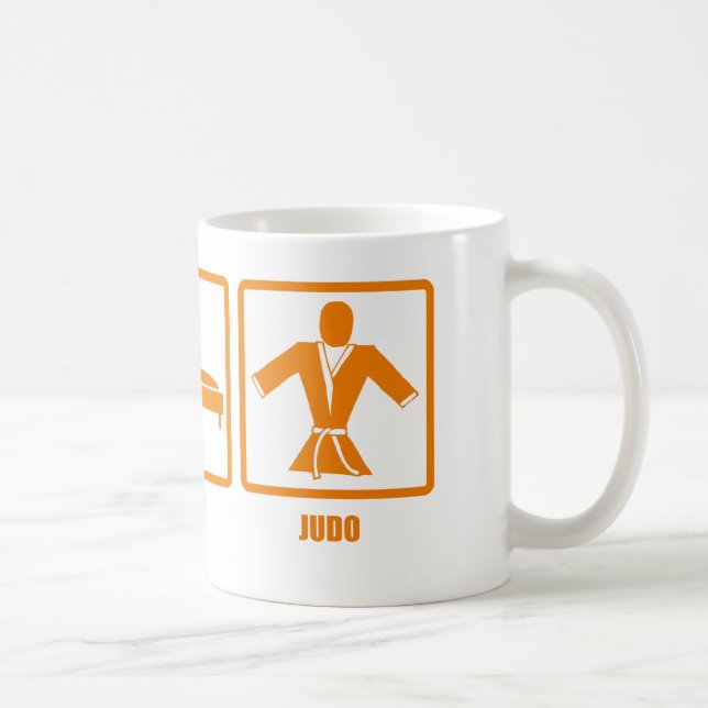 Essen Sie Schlaf-Judo Tasse (Rechts)