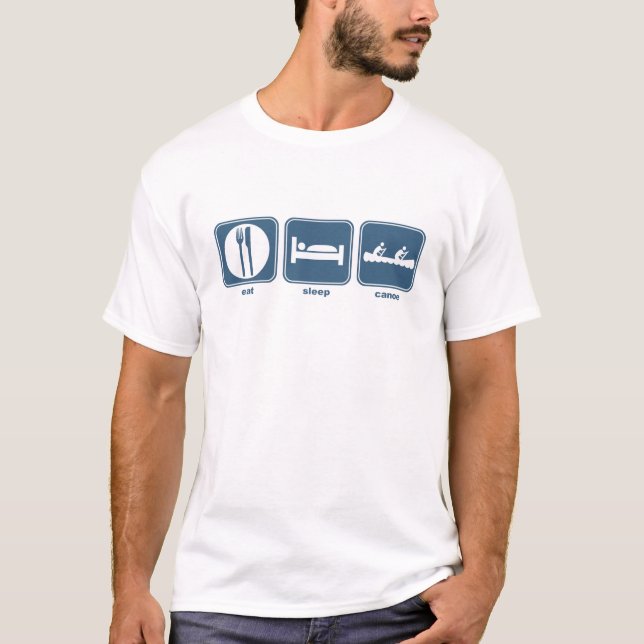 essen Sie Schlaf-Kanu T-Shirt (Vorderseite)
