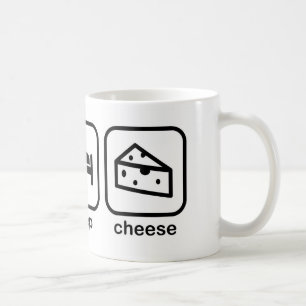 Essen Sie Schlaf-Käse Kaffeetasse