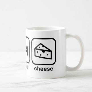 Essen Sie Schlaf-Käse Kaffeetasse