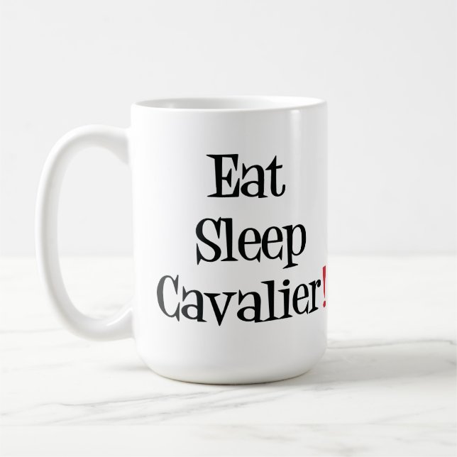 Essen Sie Schlaf-Kavalier-Tasse Kaffeetasse (Links)