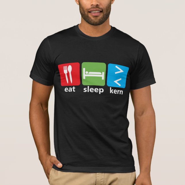 Essen Sie Schlaf Kern T-Shirt (Vorderseite)