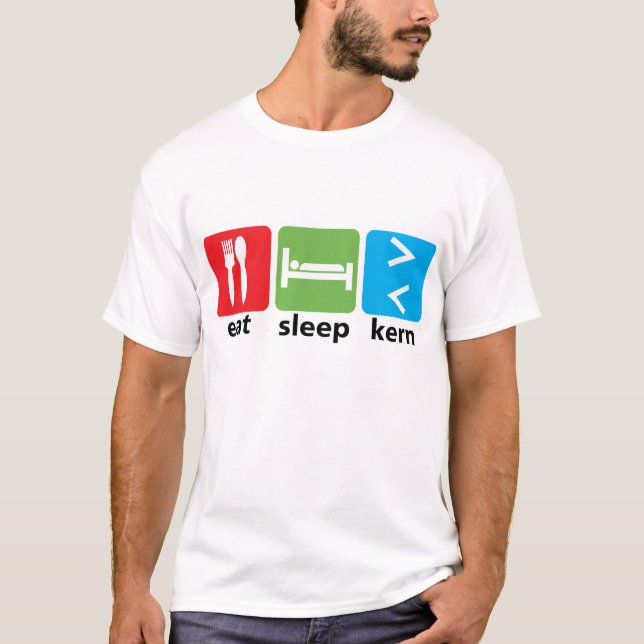 Essen Sie Schlaf Kern T-Shirt (Vorderseite)