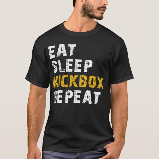 Essen Sie Schlaf-Kiste T-Shirt (Vorderseite)