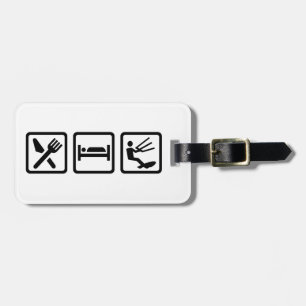 Essen Sie Schlaf Kitesurfing Gepäckanhänger