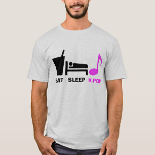 Essen Sie Schlaf Kpop T-Shirt (Licht)