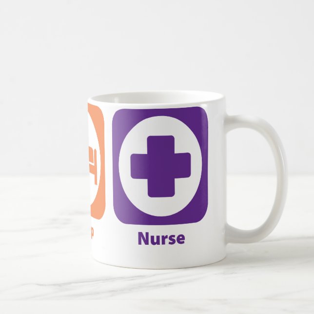 Essen Sie Schlaf-Krankenschwester Kaffeetasse (Rechts)