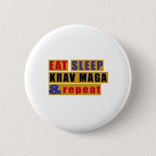 Essen Sie Schlaf KRAV MAGA und wiederholen Sie Button