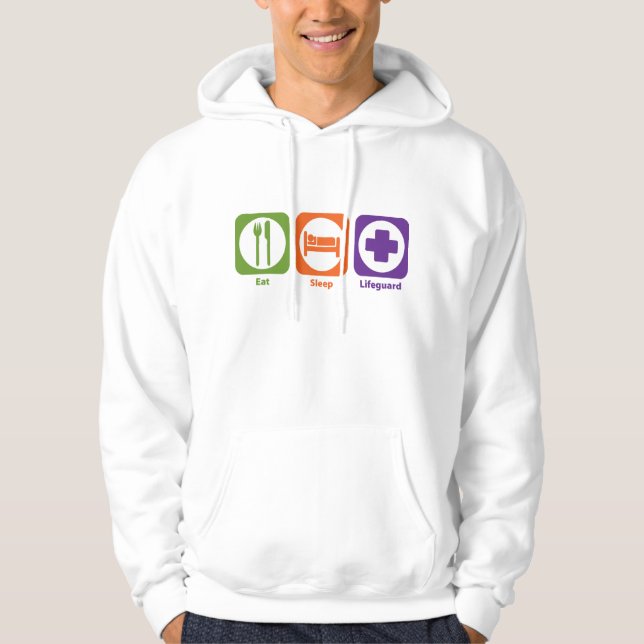 Essen Sie Schlaf-Leibwächter Hoodie (Vorderseite)