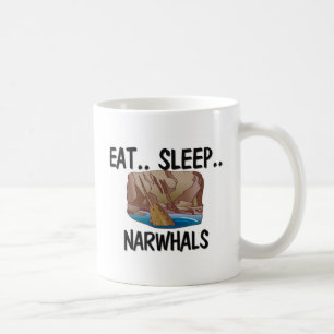 Essen Sie Schlaf NARWHALS Tasse