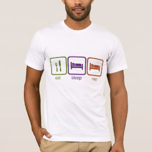Essen Sie Schlaf-Nickerchen-T - Shirt