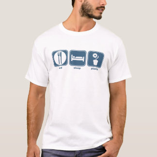 essen Sie Schlaf-Pflanzen T-Shirt