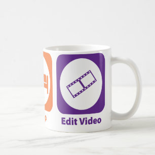 Essen Sie Schlaf redigieren Video Tasse