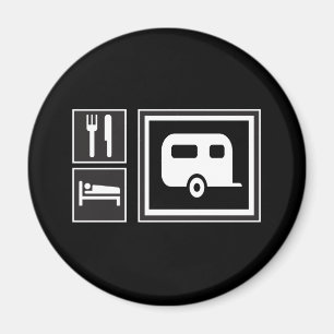 Essen Sie. Schlaf. RV! Magnet