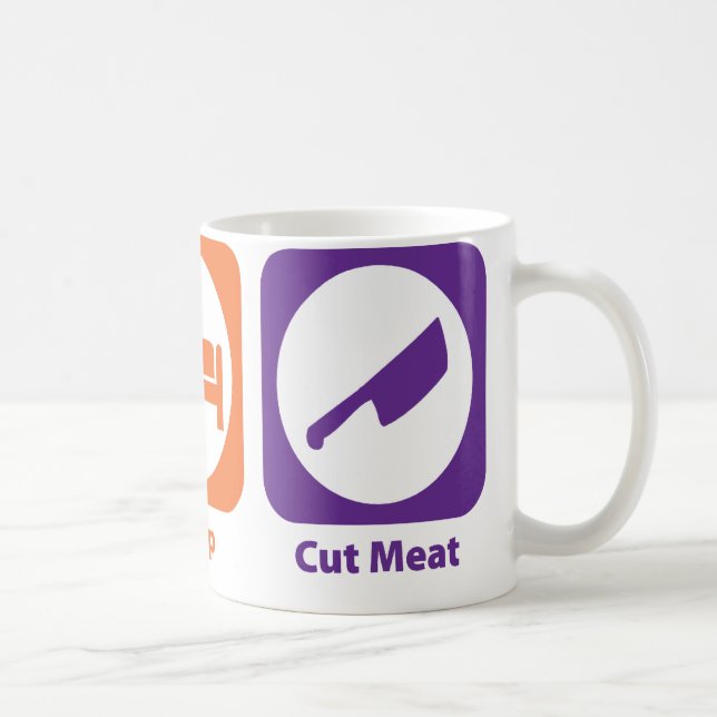 Essen Sie Schlaf-Schnitt-Fleisch Tasse (Rechts)