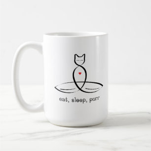 Essen Sie Schlaf-Schnurren - extravaganten Arttext Tasse