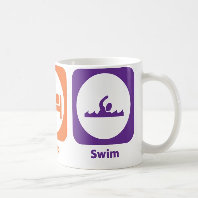 Essen Sie Schlaf-Schwimmen Tasse (Rechts)