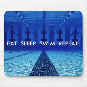 ESSEN Sie. SCHLAF. SCHWIMMEN. WIEDERHOLUNG. Mousepad