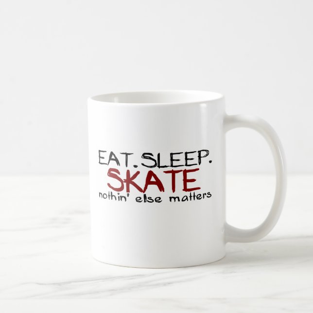 Essen Sie Schlaf-Skate Kaffeetasse (Rechts)