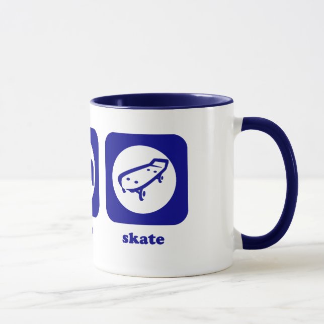 Essen Sie. Schlaf. Skate. Tasse (Rechts)