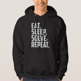 Essen Sie Schlaf Solve Wiederholung Geschwindigkei Hoodie