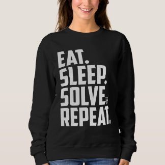 Essen Sie Schlaf Solve Wiederholung Geschwindigkei Sweatshirt