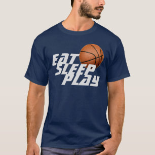 Essen Sie Schlaf-Spiel-Basketball-T - Shirt -