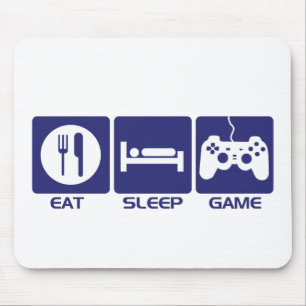 Essen Sie Schlaf-Spiel Mousepad