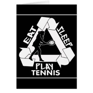 Essen Sie Schlaf-Spiel TENNIS - wiederholen Sie es