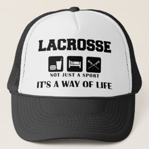 Essen Sie Schlaf-SpielLacrosse Truckerkappe