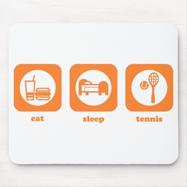 Essen Sie. Schlaf. Tennis. Mousepad (Vorne)