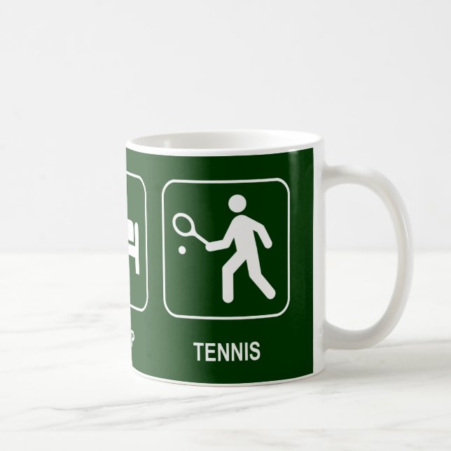 Essen Sie Schlaf-Tennis-Tasse Kaffeetasse (Rechts)
