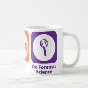 Essen Sie Schlaf tun Forensik Kaffeetasse