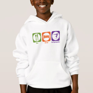 Essen Sie Schlaf tun Gymnastik Hoodie